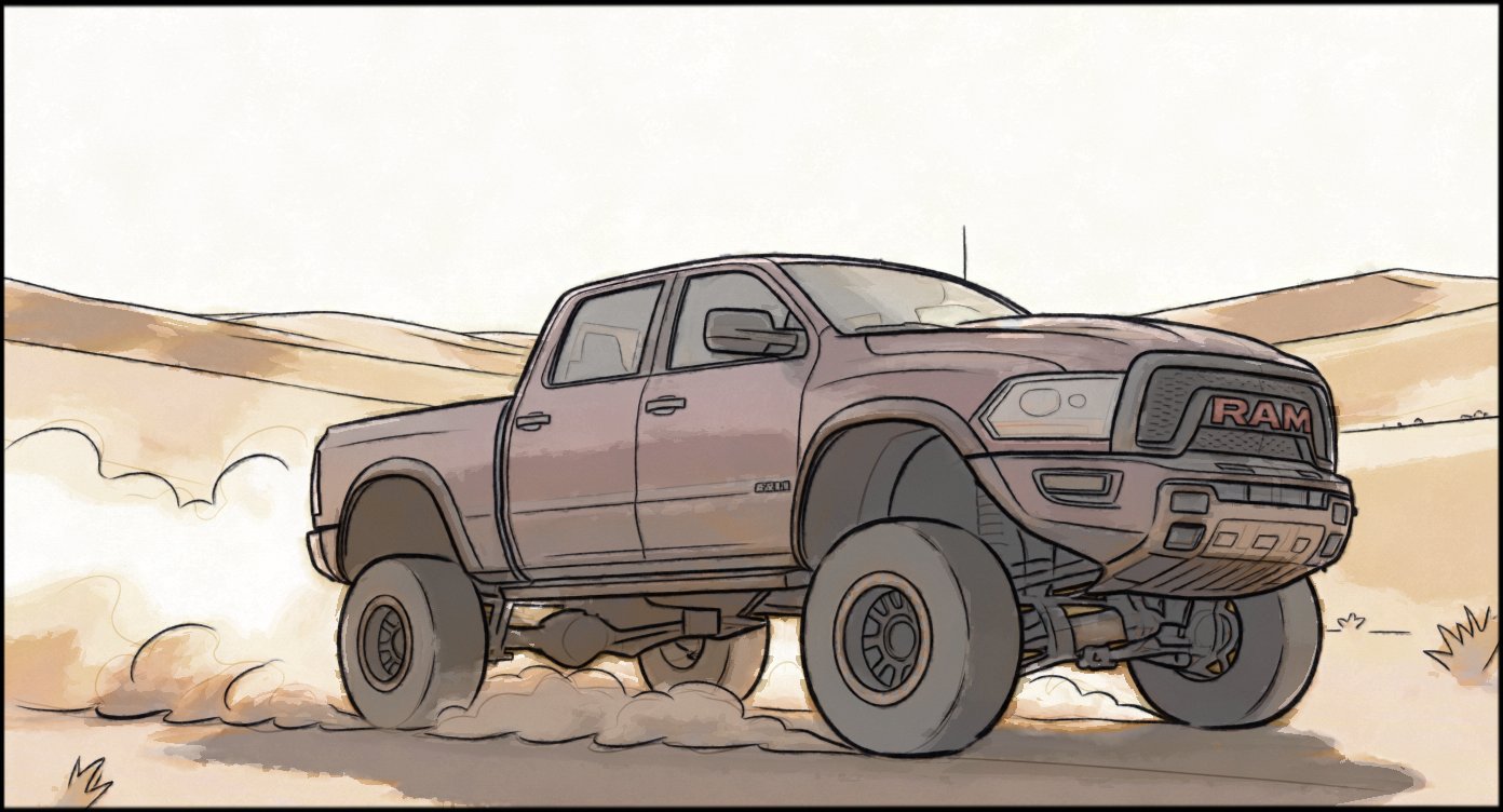 Automotive - Stunt Driving - storyboard frame 3 by Dakota Warren